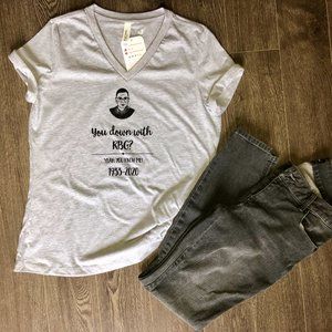 Down with RBG Women's T-Shirt, Ruth Bader Ginsberg